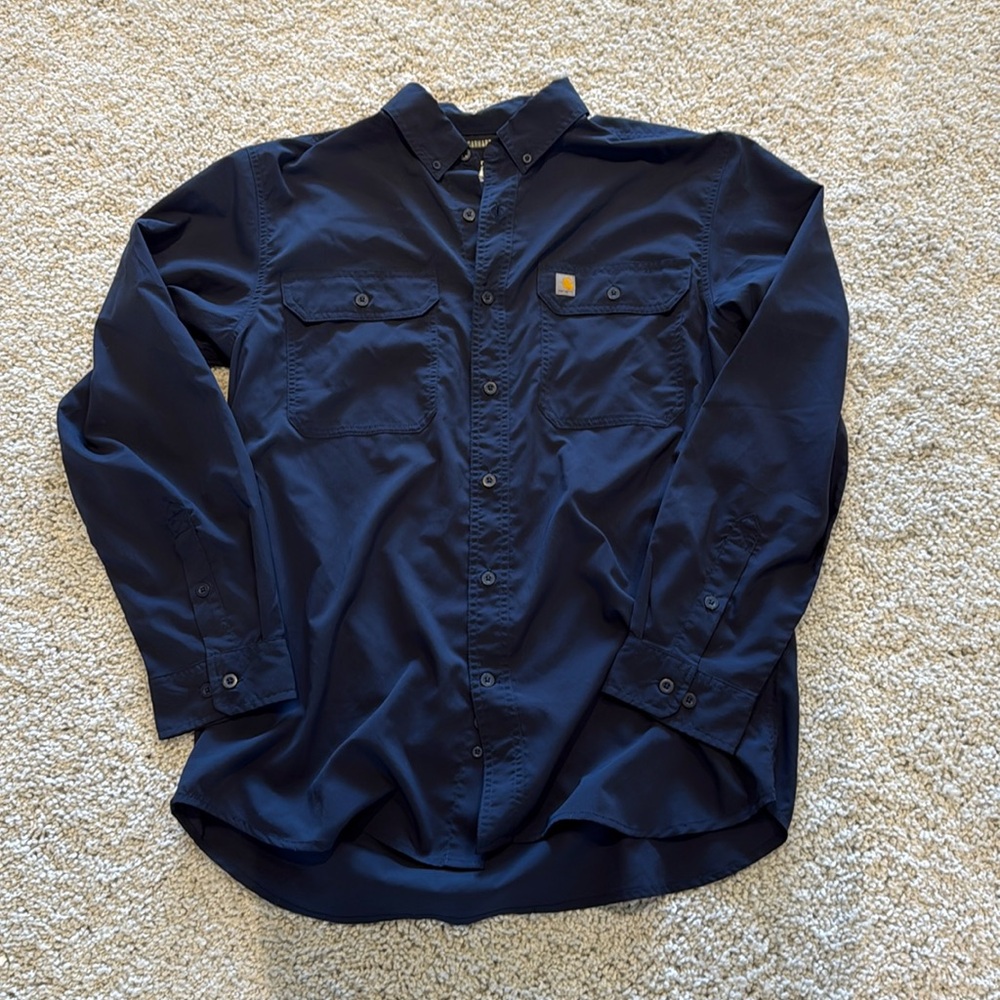 Carhartt Force Relaxed Fit Long Sleeve Button Down Shirt
